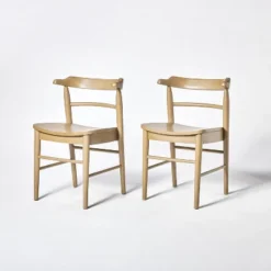 2pk Kaysville Curved Back Wood Dining Chair - Threshold™ Designed With Studio McGee -Baxton Studio Sale Shop GUEST b8859535 25d6 44f9 9ed4 882e7bed9037