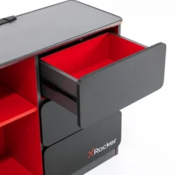 Carbon-Tek Gaming Storage Unit With LED Gray/Red - X Rocker 18 Carbon-Tek Gaming Storage Unit With LED Gray/Red - X Rocker -Baxton Studio Sale Shop GUEST b8cc2276 14af 494a 905b f501c24eb6bd