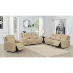 Doncella Power Recliner Console Loveseat Sand - Steve Silver Co. -Baxton Studio Sale Shop GUEST b90d0ab2 ee5b 41b0 8a2d a907b5aa85a0