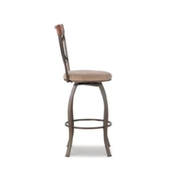 3pc Carter Swivel Dining Sets Metal/Tan/Cherry - Powell Company -Baxton Studio Sale Shop GUEST b964b28c f2b1 4d63 b854 41af33a65ef9