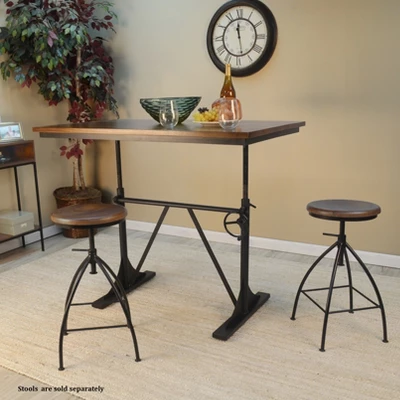 Lake Adjustable Dining Table Black - Carolina Chair & Table 5 Lake Adjustable Dining Table Black - Carolina Chair & Table - Image 5