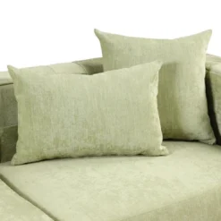 80.5" Modern Upholstered Sofa With Golden Metal Legs And 4 Pillows-ModernLuxe -Baxton Studio Sale Shop GUEST b99afd5b 243e 44a8 9ccd 6f09edfb513a