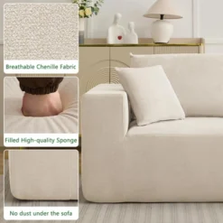 Sectional Sofa, Sleeper Sofa Couches With L-Shape Chaise, With Deep Seat, Upholstered Couches For Living Room Bedroom, No Assembly Required 13 Sectional Sofa, Sleeper Sofa Couches With L-Shape Chaise, With Deep Seat, Upholstered Couches For Living Room Bedroom, No Assembly Required -Baxton Studio Sale Shop GUEST b9dda5c3 92d9 42e6 9093 952b84ca808c