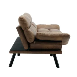 DOMETOUR 70 Inch Futon Sleeper Convertible Sofa Bed For Living Room Bedroom, Modern Thick Cushion Loveseat Couch Furniture -Baxton Studio Sale Shop GUEST ba4f0481 b086 47dd 8e04 49b4af1d52fc