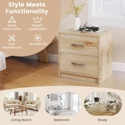 Tangkula 2PCS 2-Drawer Nightstand Modern Bedside Table W/ Storage For Living Room Bedroom 15 Tangkula 2PCS 2-Drawer Nightstand Modern Bedside Table W/ Storage For Living Room Bedroom -Baxton Studio Sale Shop GUEST ba4f2afa f69d 499a 9761 434f2f3f0e60