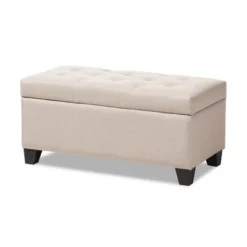 Michaela Modern And Contemporary Fabric Upholstered Storage Ottoman - Baxton Studio -Baxton Studio Sale Shop GUEST ba7ddcc0 e78c 4fba bd03 b52726bdb1bc
