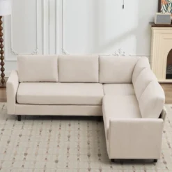 Hyleory Warm Embrace Large L-Shaped Sectional Sofa,Large 5 Seater Sofa For Living Room, Office, Spacious Space -Baxton Studio Sale Shop GUEST baa56730 2003 4906 81d5 789792f1b4e9