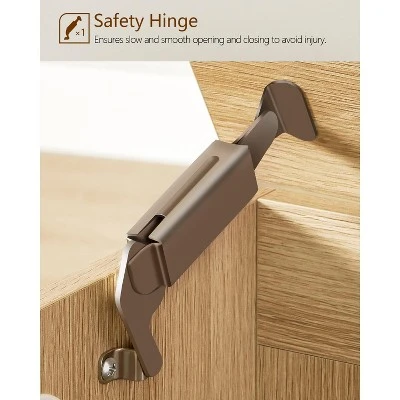 USIKEY 39.4” Storage Chest, Toy Box With 2 Safety Hinges, Rattan Storage Bench With Storage, Toy Chest For Bedroom, 5 USIKEY 39.4” Storage Chest, Toy Box With 2 Safety Hinges, Rattan Storage Bench With Storage, Toy Chest For Bedroom, - Image 5