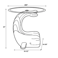 Weldon Whale Side Table Driftwood - Powell Company 19 Weldon Whale Side Table Driftwood - Powell Company -Baxton Studio Sale Shop GUEST bb66838b 2cb0 45fb a4ac 8ce42205a926
