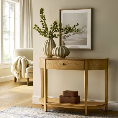 Harriett Console Table Natural Wood - Threshold™ Designed With Studio McGee 1 Harriett Console Table Natural Wood - Threshold™ Designed With Studio McGee