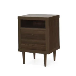 Industrial Wooden 2-Drawer Closet Chest Storage Cabinet Bedroom Living Room-Christopher Knight Home -Baxton Studio Sale Shop GUEST bc20bb50 2efd 4643 aa7e b826c1aade02