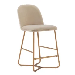 2pk 24" Karianne Linen Upholstered Counter Height Barstools Beige - Inspire Q 10 2pk 24" Karianne Linen Upholstered Counter Height Barstools Beige - Inspire Q -Baxton Studio Sale Shop GUEST bc7953b9 a51f 43b5 9fe2 3d45193105e4