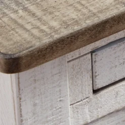 Adalane Side Table White/Gray - Signature Design By Ashley -Baxton Studio Sale Shop GUEST be58758f 590e 4897 b7b9 421b70040993