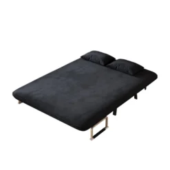 Convertible Sofa Bed Chair,Tri-Fold Sofa Sleeper,Adjustable Backrest & Pillow,Velvet Comfy Loveseat Sleeper,for Apartments,Study Room,Office -Baxton Studio Sale Shop GUEST be812c97 4e3e 4e70 93a0 1c55f83d584c