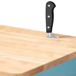 Liona Sky Wood Kitchen Storage Cart Blue/Natural - Baxton Studio -Baxton Studio Sale Shop GUEST becc1a94 4ab8 4449 ac06 1db2e8b5f32e