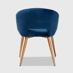 Vianne Velvet Upholstered Metal Dining Chair Navy Blue/Gold - Baxton Studio -Baxton Studio Sale Shop GUEST bf0d9870 7e2b 4873 9a3b e56d67eaedac