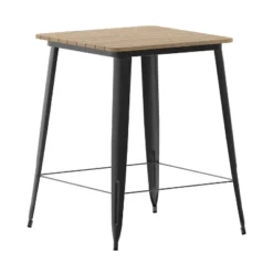 Flash Furniture Declan Commercial Indoor/Outdoor Bar Top Table, 31.5" Square All Weather Poly Resin Top With Steel Base 24 Flash Furniture Declan Commercial Indoor/Outdoor Bar Top Table, 31.5" Square All Weather Poly Resin Top With Steel Base -Baxton Studio Sale Shop GUEST bf6d5e3e 2138 4b1c 9422 05fcee684080