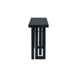 59"W Uniquely Designed Oak Veneer Console Table/Sofa Table With Distinctive Side Shapes For Entryway, Hallway 4Q - ModernLuxe -Baxton Studio Sale Shop GUEST bfd2a138 1dde 4009 95bd 4a521f7b1715