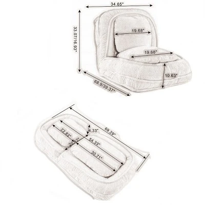 Modern Single Single Chair Sofabed Recliner Couch Pet And Human Friendly Pet Beds Lazy Sofa,5 Adjustable Position Pet Friendly Couch-Cuddlewood 3 Modern Single Single Chair Sofabed Recliner Couch Pet And Human Friendly Pet Beds Lazy Sofa,5 Adjustable Position Pet Friendly Couch-Cuddlewood - Image 3