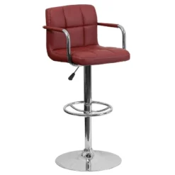 Flash Furniture Contemporary Quilted Vinyl Adjustable Height Barstool With Arms And Chrome Base 31 Flash Furniture Contemporary Quilted Vinyl Adjustable Height Barstool With Arms And Chrome Base -Baxton Studio Sale Shop GUEST c05bc092 dc15 4116 9a29 f9f2c4856f6b