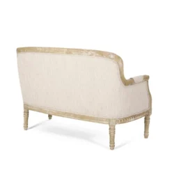Christopher Knight Home Trask French Country 49.75"W Fabric Upholstered Loveseat -Baxton Studio Sale Shop GUEST c0878cd9 6134 435b ae00 68d2f8d7f121