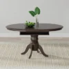 Glenwillow Home Oval Butterfly Leaf Dining Table + Slat Back Dining Chairs Dining Set