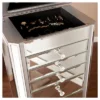 Melanie 7 Drawer Glam Jewelry Armoire Mirrored/Brushed - Aiden Lane