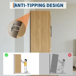 Bedroom Wooden Armoire Wardrobe Closet, Wardrobe Armoire Cabinet With Wood Doors And 2 Drawers, Freestanding Cabinet With Shelves 15 Bedroom Wooden Armoire Wardrobe Closet, Wardrobe Armoire Cabinet With Wood Doors And 2 Drawers, Freestanding Cabinet With Shelves -Baxton Studio Sale Shop GUEST c0f5a7f9 0b59 4b2e ab2d defffea652bc