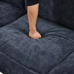 Whisen 90" U-shaped Sectional Sofa Modular Sofa Couch With A Movable Ottoman , A Coffee Table With Hidden Charging Devices 31 Whisen 90" U-shaped Sectional Sofa Modular Sofa Couch With A Movable Ottoman , A Coffee Table With Hidden Charging Devices -Baxton Studio Sale Shop GUEST c138339f 4638 4c75 9013 b54978a81881