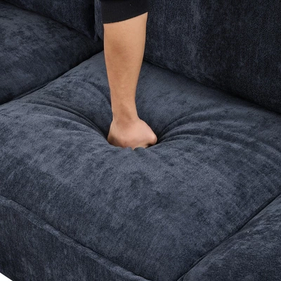 Whisen 90" U-shaped Sectional Sofa Modular Sofa Couch With A Movable Ottoman , A Coffee Table With Hidden Charging Devices 14 Whisen 90" U-shaped Sectional Sofa Modular Sofa Couch With A Movable Ottoman , A Coffee Table With Hidden Charging Devices - Image 14