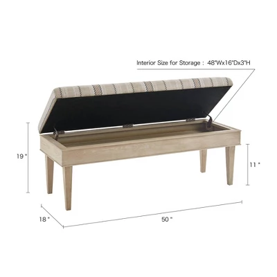 Harstrom Storage Bench Beige - Martha Stewart 8 Harstrom Storage Bench Beige - Martha Stewart - Image 8