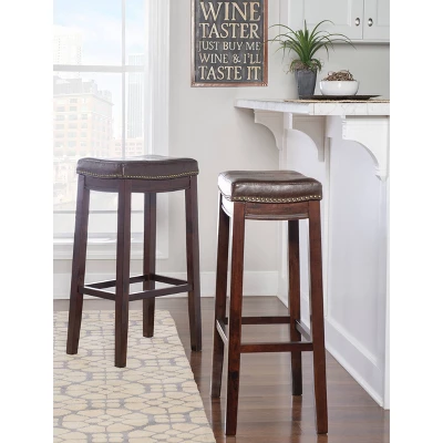 Set Of 2 Claridge Barstools - Linon 7 Set Of 2 Claridge Barstools - Linon - Image 7