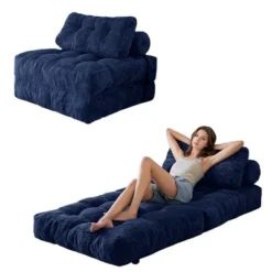 MAXYOYO Corduroy Folding Sofa Bed, Convertible Sleeper Chair With Pillow Foldable Mattress With Back Support 31 MAXYOYO Corduroy Folding Sofa Bed, Convertible Sleeper Chair With Pillow Foldable Mattress With Back Support -Baxton Studio Sale Shop GUEST c1c5addb 038a 4bdf a4d1 205fa0995acd