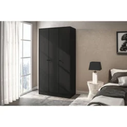 Denmark 3 Door Wardrobe - Polifurniture -Baxton Studio Sale Shop GUEST c1e0b1bc 22ec 4141 a5b7 d91d632d4018