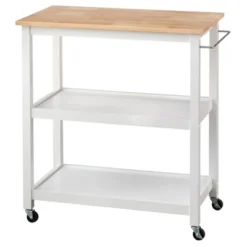 Mylah Kitchen 2-Tier Rolling Cart - Buylateral -Baxton Studio Sale Shop GUEST c1ed29cd c697 4499 8104 73c92679a02e