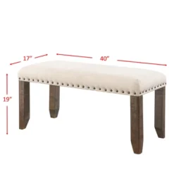 Dex Bench Walnut Brown - Picket House Furnishings -Baxton Studio Sale Shop GUEST c22fd745 7509 4e02 b30b 64ac4c4d66c9