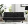 Finley Convertible Futon Sofa Bed Black - Serta