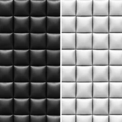 6" Double Sided Glam Leather Print Canvas Room Divider Black - Oriental Furniture -Baxton Studio Sale Shop GUEST c285793e a646 440a 9aad 30aed90c177f