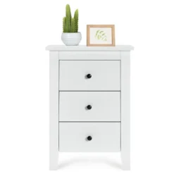 Nightstand End Beside Table Drawers Modern Storage Bedroom Furniture White -Baxton Studio Sale Shop GUEST c2afff6e aa05 460a aacb 86ea5d47d7a3