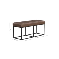 Theodore Bench - HomePop -Baxton Studio Sale Shop GUEST c3256711 dd4a 402e bc66 fa00b3168115