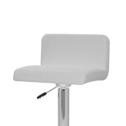 Set Of 2 Adjustable Low Back Barstool White - CorLiving -Baxton Studio Sale Shop GUEST c4aec9b2 fdee 435a 9e20 8adb062df055