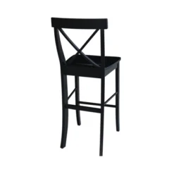 30" Martha X Back Barstool Jet Black - International Concepts 15 30" Martha X Back Barstool Jet Black - International Concepts -Baxton Studio Sale Shop GUEST c4d0b223 7a68 4730 aa4e c9d8ccf371e1