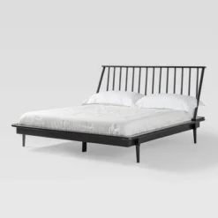 Boho Solid Wood Spindle Platform Bed - Saracina Home -Baxton Studio Sale Shop GUEST c5d323a8 8164 4401 a7cd 52309bceefac