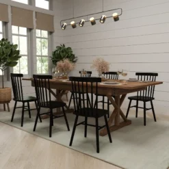 Merrick Lane 8' X 40" Rectangular Antique Rustic Solid Pine Foldable Dining Table With Crisscross Legs 19 Merrick Lane 8' X 40" Rectangular Antique Rustic Solid Pine Foldable Dining Table With Crisscross Legs -Baxton Studio Sale Shop GUEST c66b57d1 d9cb 4c57 be04 dfdb7094aba4