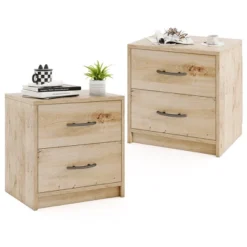 Tangkula 2PCS 2-Drawer Nightstand Modern Bedside Table W/ Storage For Living Room Bedroom 20 Tangkula 2PCS 2-Drawer Nightstand Modern Bedside Table W/ Storage For Living Room Bedroom -Baxton Studio Sale Shop GUEST c69f214f 1403 474b 8fe4 0ac5ed2a7361
