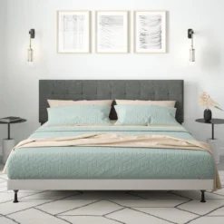 Glenwillow Home Kaya Buttonless-Tufting Upholstered Headboard 8 Glenwillow Home Kaya Buttonless-Tufting Upholstered Headboard -Baxton Studio Sale Shop GUEST c6dd8da3 4c8c 4cac abfb 2e8fc45bbe1b