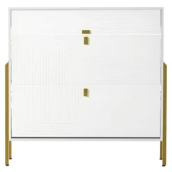 39" Modern Freestanding Shoe Cabinet With 2 Flap Drawers And 1 Slide Drawer - ModernLuxe 14 39" Modern Freestanding Shoe Cabinet With 2 Flap Drawers And 1 Slide Drawer - ModernLuxe -Baxton Studio Sale Shop GUEST c6e7b723 30c9 41b7 ac6d e14ab6cf465f