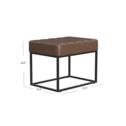 HomePop Theodore Small Ottoman -Baxton Studio Sale Shop GUEST c7487a68 bcc7 4d8d 9d3b d117a92e2333