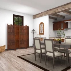 Traditional Wood Room Divider Screen Red - Olivia & May -Baxton Studio Sale Shop GUEST c74e3871 8248 4533 9f46 704a583ccdb1