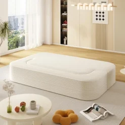 NicBex Plush Corduroy Upholstered Sofa Couch With Innovative Foldable Design,2-Seater Futon Couch Sofa Bed For Living Room,Bedroom -Baxton Studio Sale Shop GUEST c797e210 437f 4e62 8817 5aa72615d9ca 1